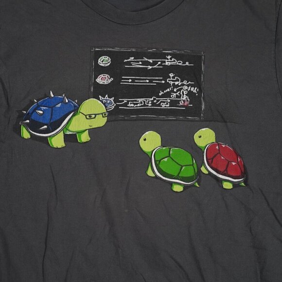 Nintendo Mario Graphic T-Shirt Kart Koopa Troopa Turtles Unisex Size M Novelty - Picture 2 of 6